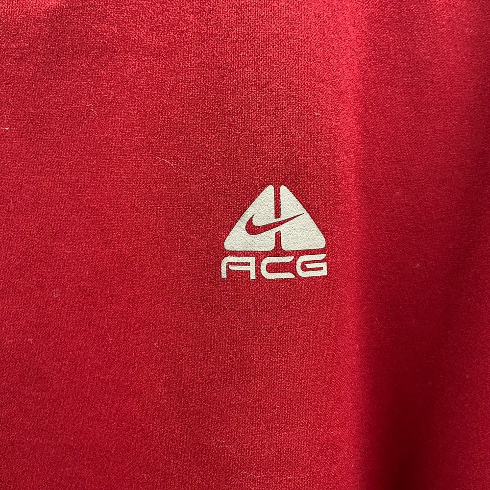 Vintage Nike ACG Shirt Mens XL Red Gray Graphic Long Sleeve Athletic Casual - Picture 4 of 10